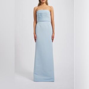 Amsale Sonia Bridesmaid Dress - Ice